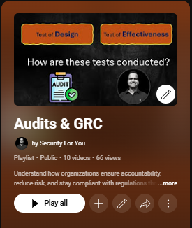Audit and GRC video playlist thumbnail